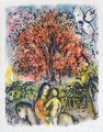 Die Heilige Familie Farblithografie Zeitgenosse Marc Chagall
